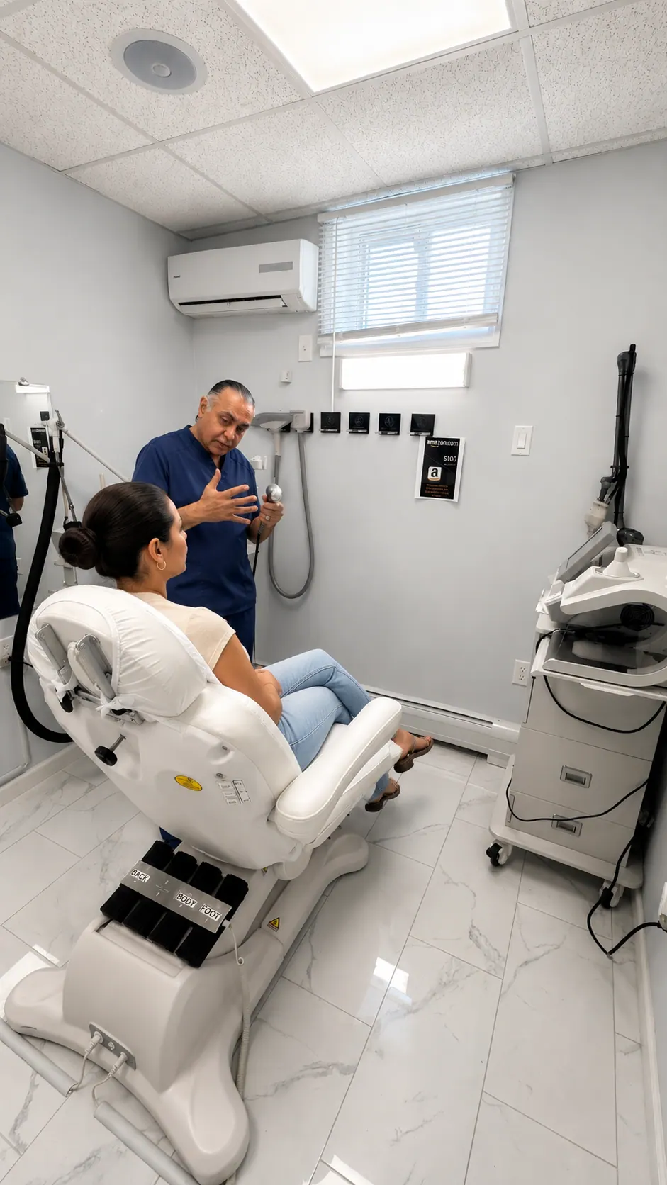 Radio frequency microneedling consultation with Dr. Ali at Englewood Cosmetic Medical Spa in Englewood, NJ